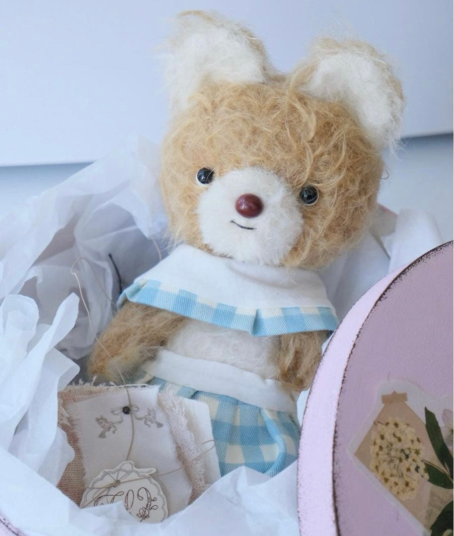 優しいくまちゃん アーティストベア テディベア 海外作家様 ハンドメイド 熊