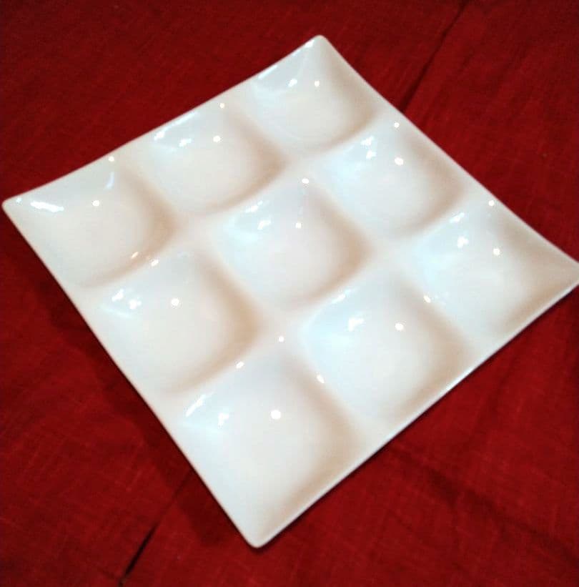 ♥九谷焼 司峰作３盛皿♦グッドデザイン・プレート賞受賞６・９盛皿７皿