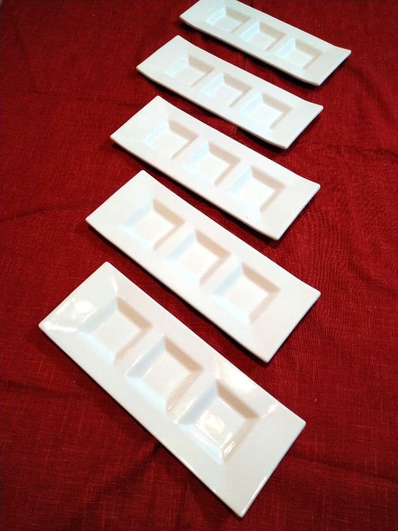 ♥九谷焼 司峰作３盛皿♦グッドデザイン・プレート賞受賞６・９盛皿７皿