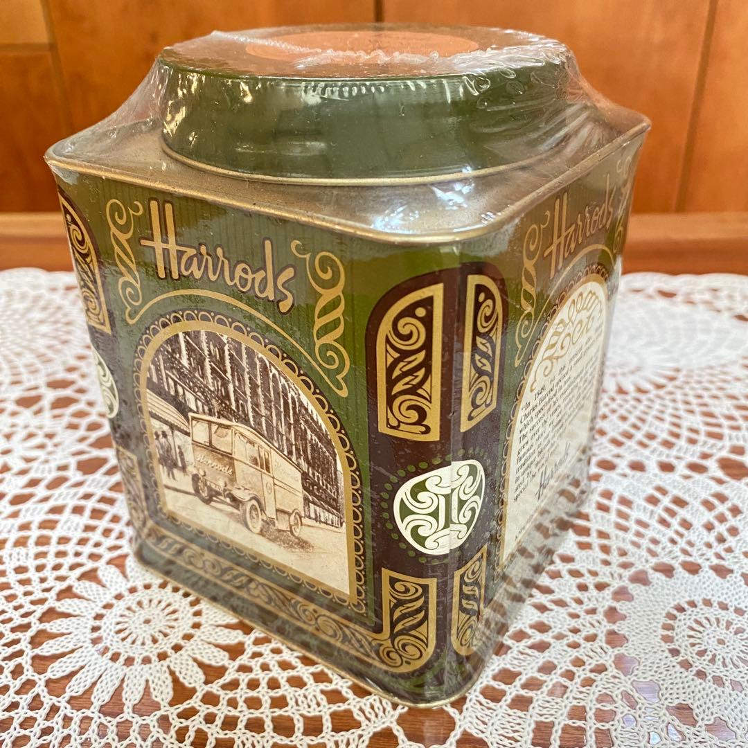 【未開封】ヴィンテージ Harrodsハロッズ紅茶缶 /ティーバッグ 1997年