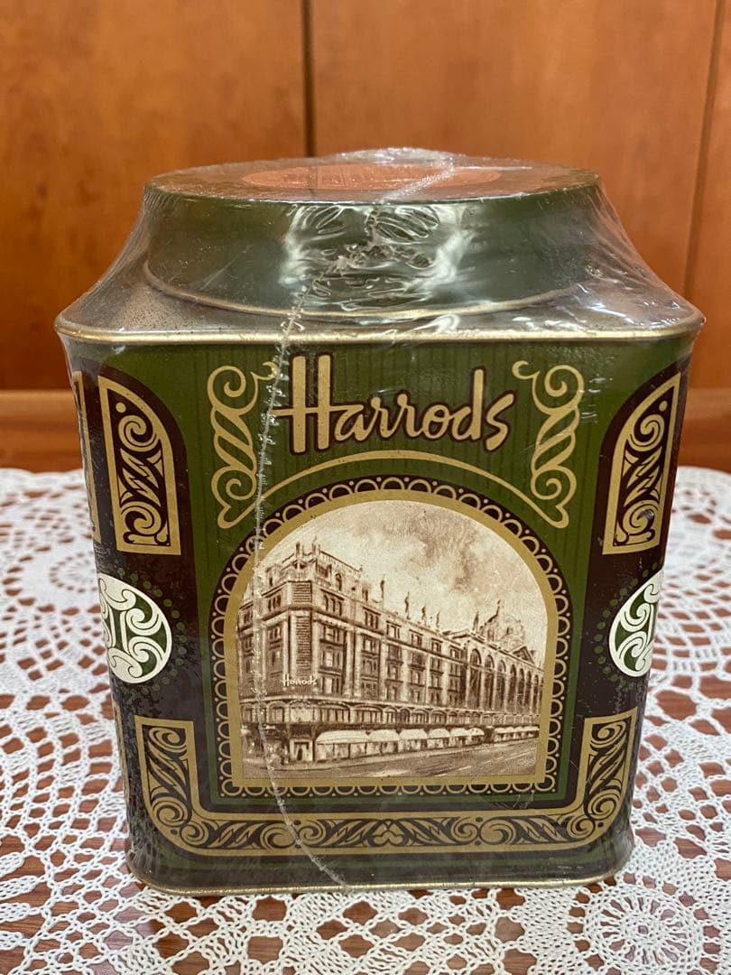 【未開封】ヴィンテージ Harrodsハロッズ紅茶缶 /ティーバッグ 1997年