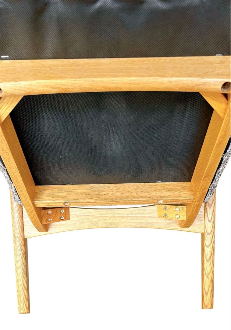 【美品】UNICO ウニコ HESTA ラウンジチェア ブラウンミックス