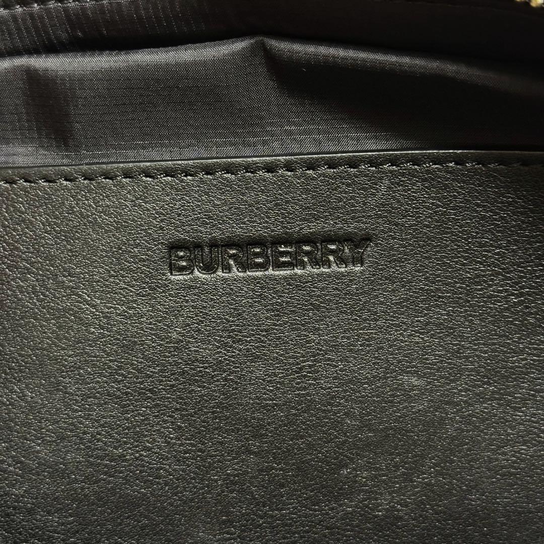 BURBERRY バーバリー ボディバッグ ウエストポーチ ナイロン 黒
