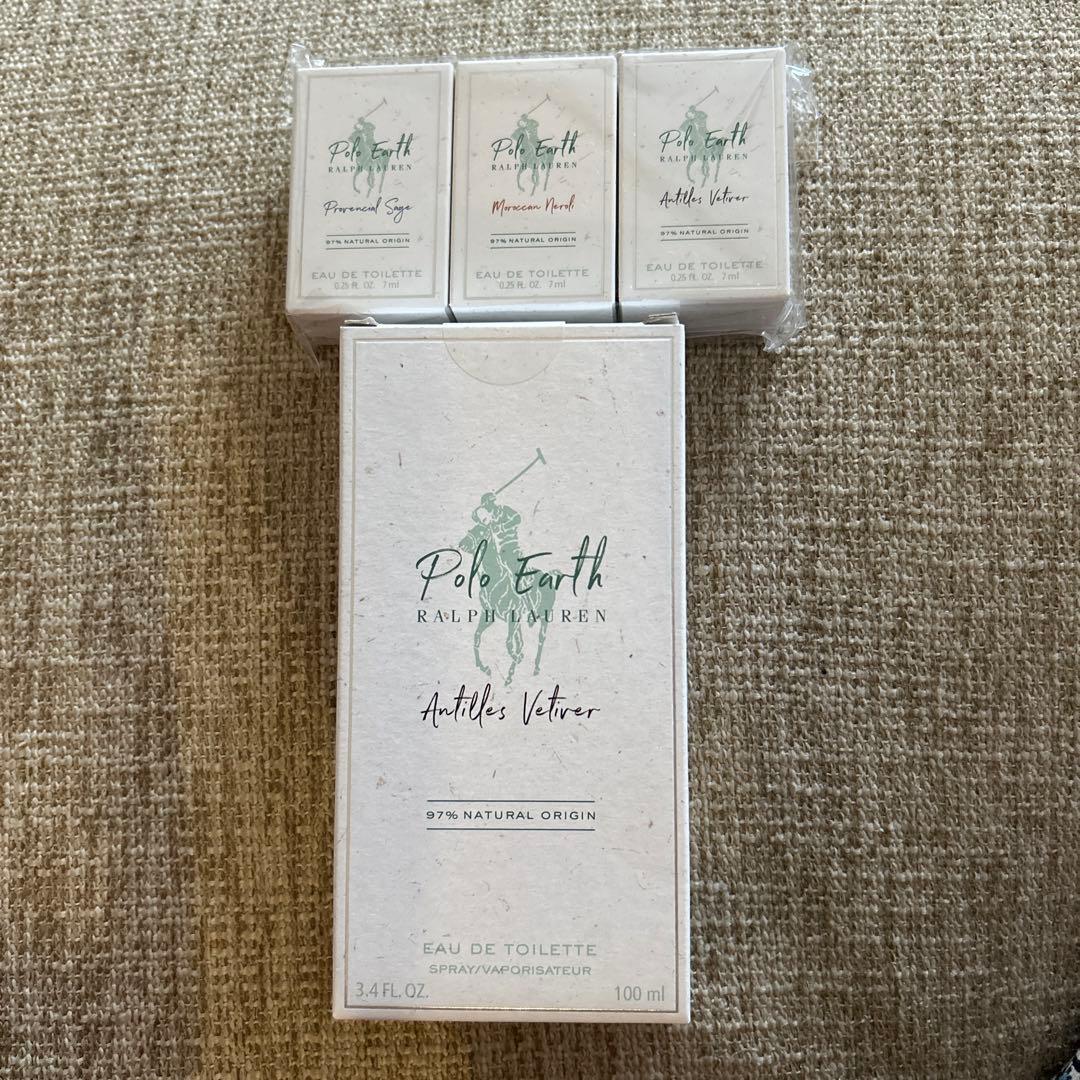 おまけ付き　Polo Earth Antilles Vetiver 100ml