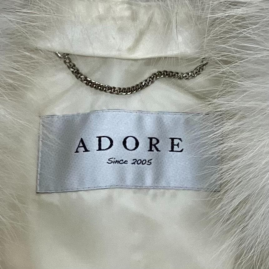 美品✨アドーア 2TONE リバーコート カシミヤ フォックスファー キャメル