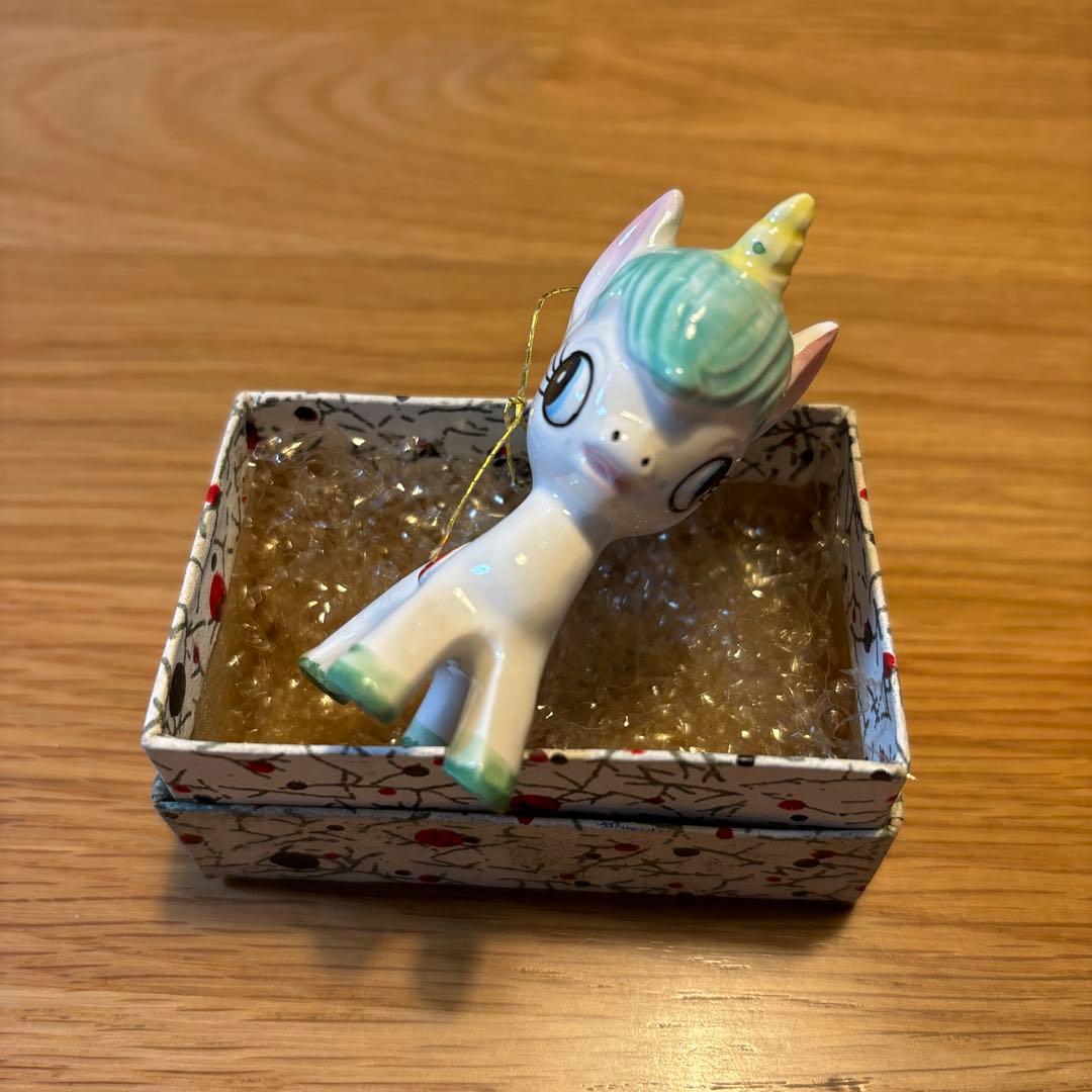 内藤ルネ ユニコーン 陶器 オーナメント 置物 昭和レトロ