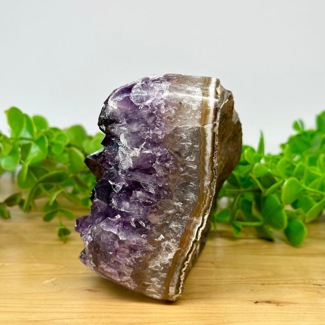アメジスト クラスター 置き物 原石 1.47kg ブラジル産