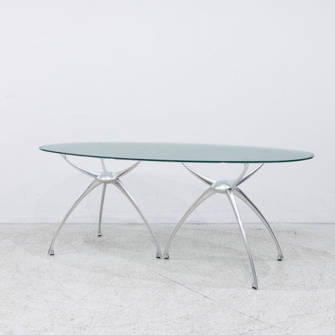 ADAL アダル LINK リンクガラステーブル 会議 ダイニング アルミ