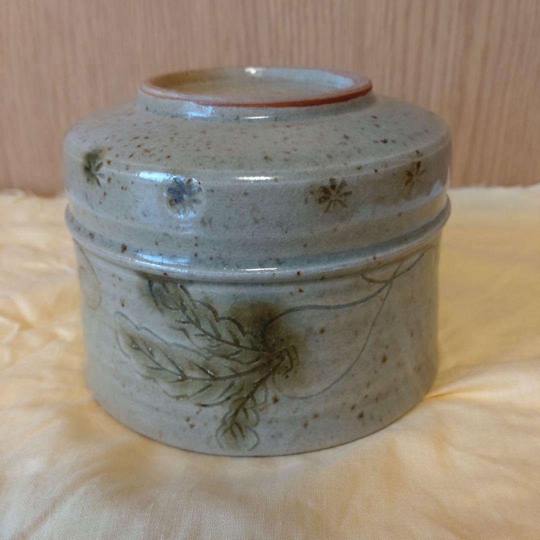 抹茶茶碗　黄瀬戸　胴紐　蕪線彫　加藤十右衛門造　共箱