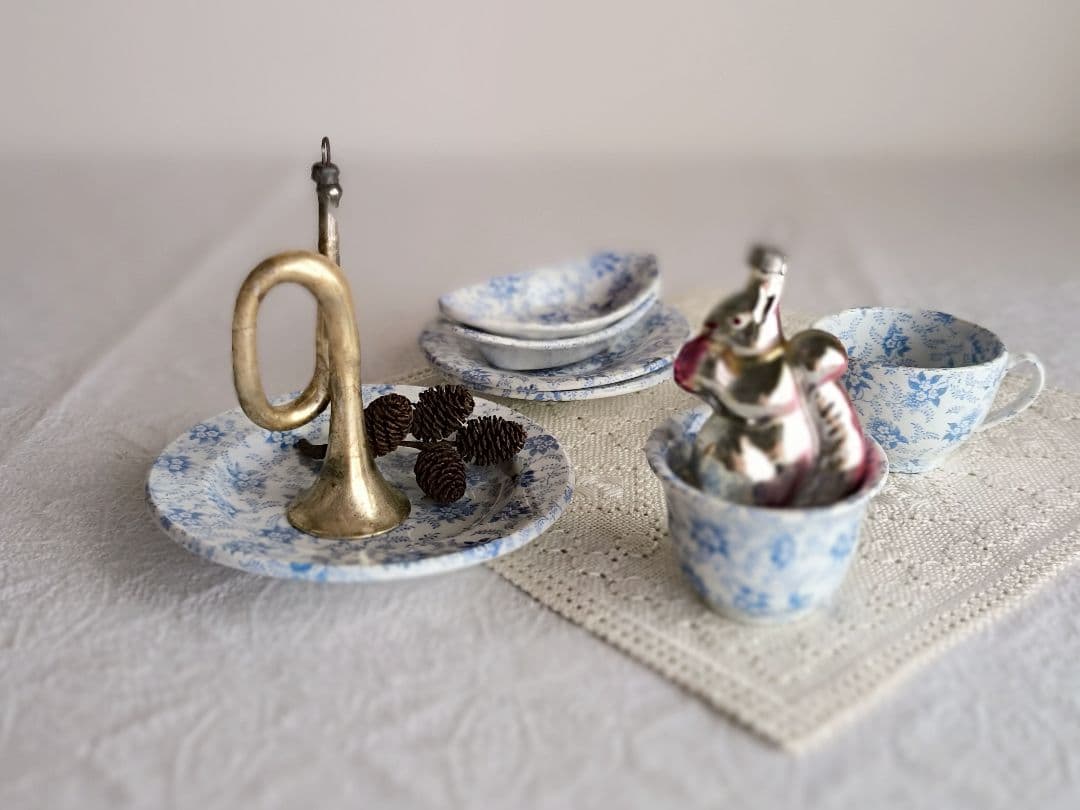 【55dice さま】 vintage ornament ❀ トランペット