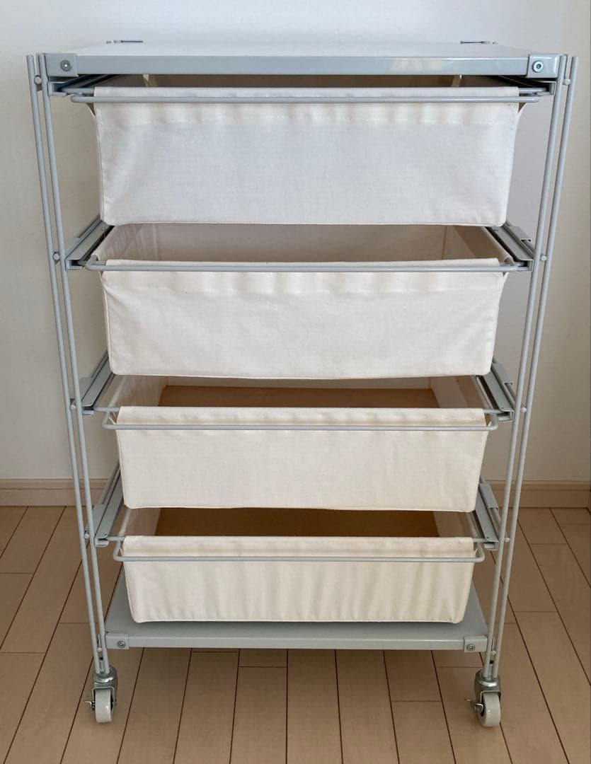 無印良品　スチールユニットシェルフ帆布バスケットセット・幅５６ｃｍタイプ