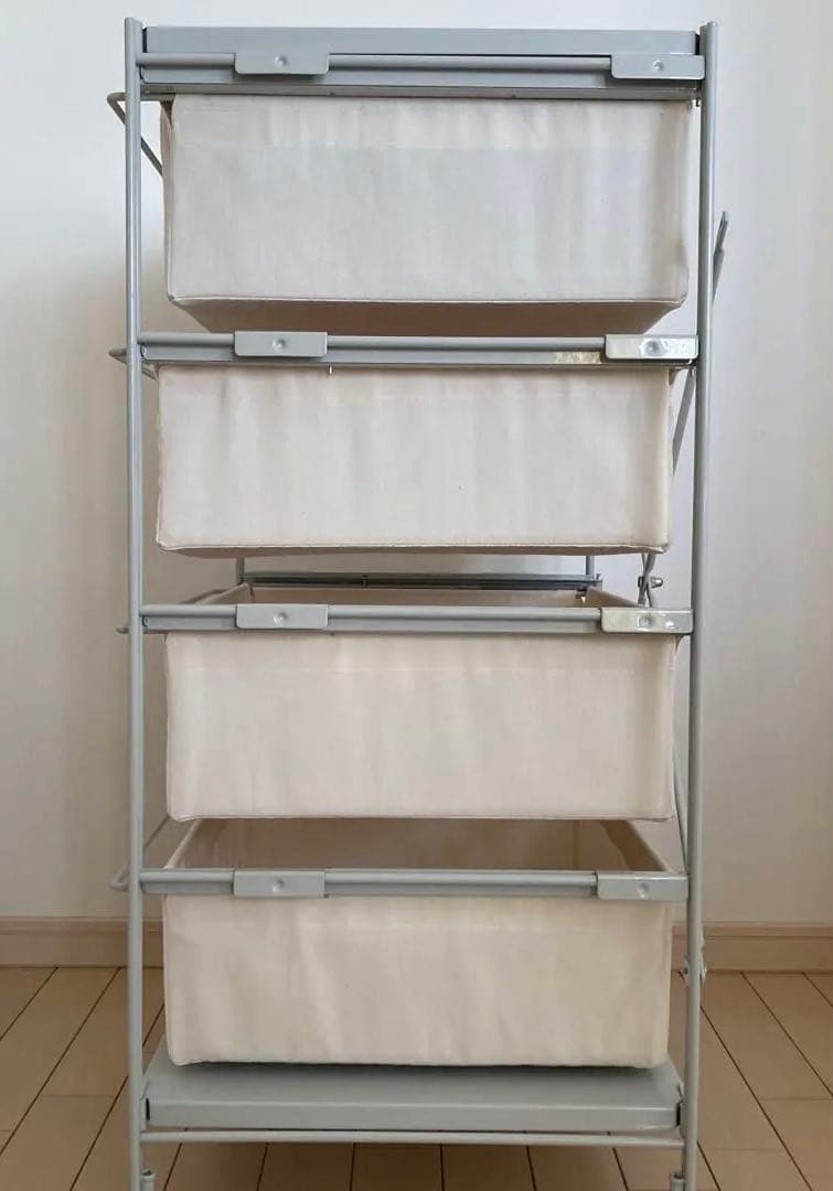 無印良品　スチールユニットシェルフ帆布バスケットセット・幅５６ｃｍタイプ