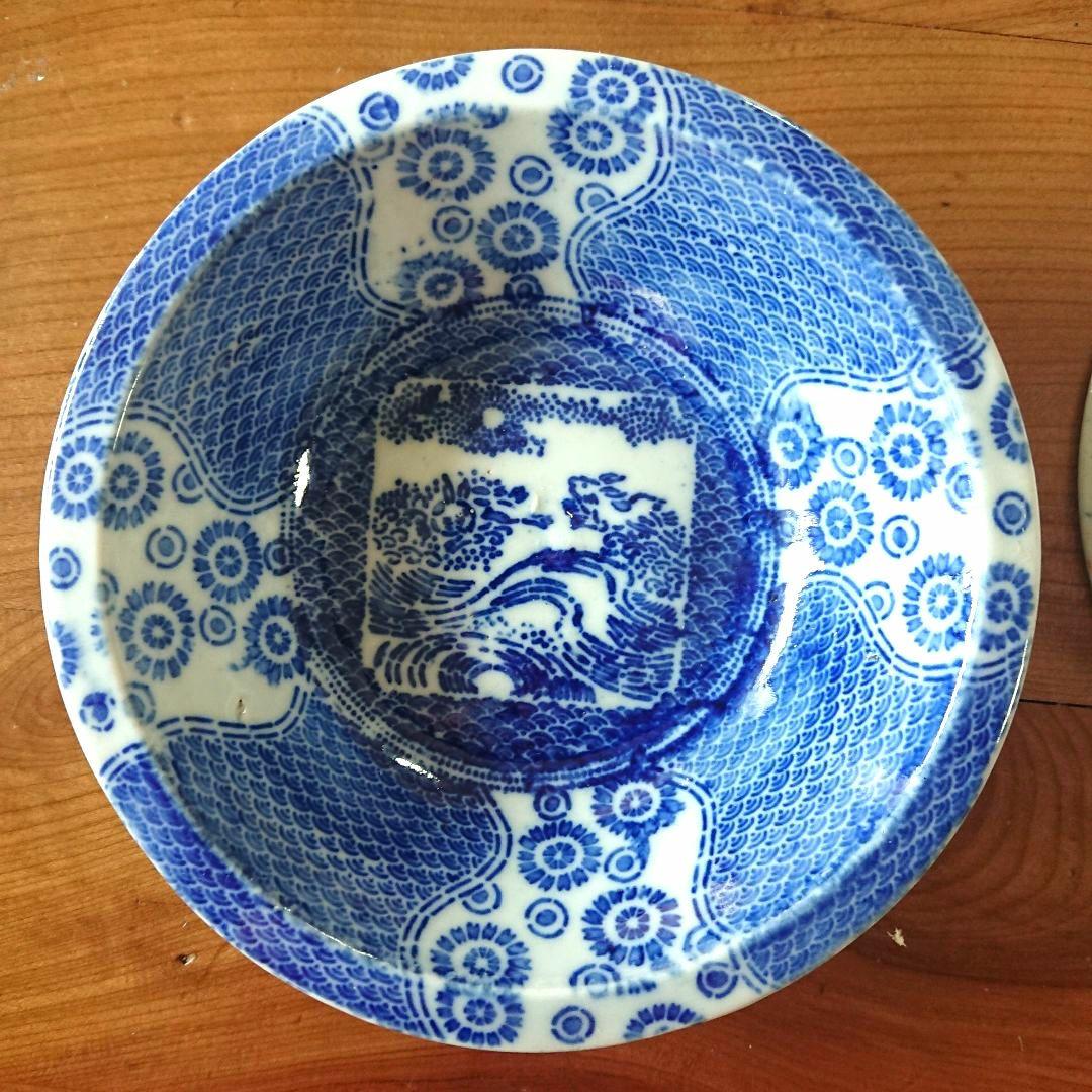 ぴょんぴょん 兎 骨董 印判 中鉢 うさぎ /古伊万里 古道具 暮らしの手帖 皿