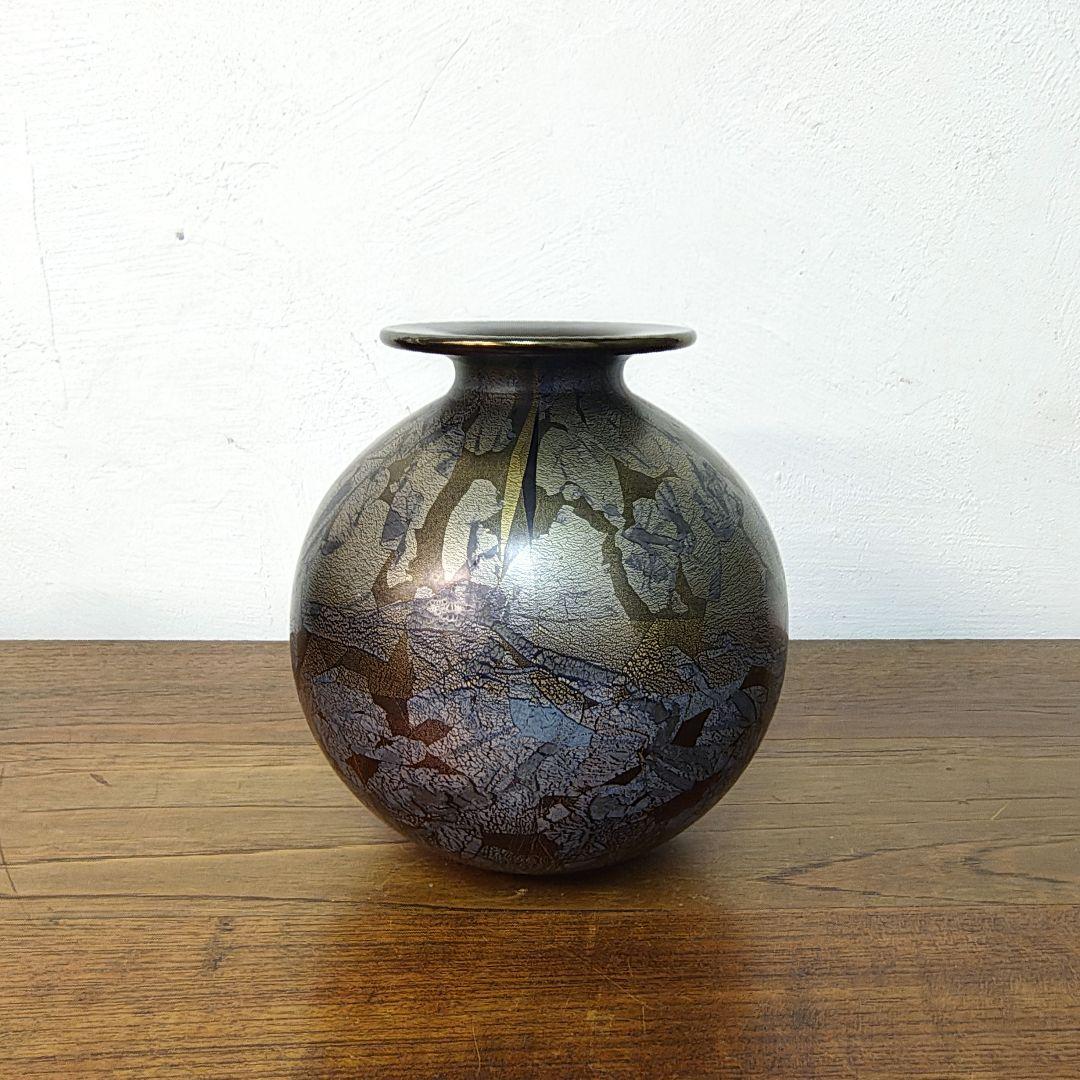 英国【MICHAEL HARRIS】ガラス 花瓶 フラワーベース