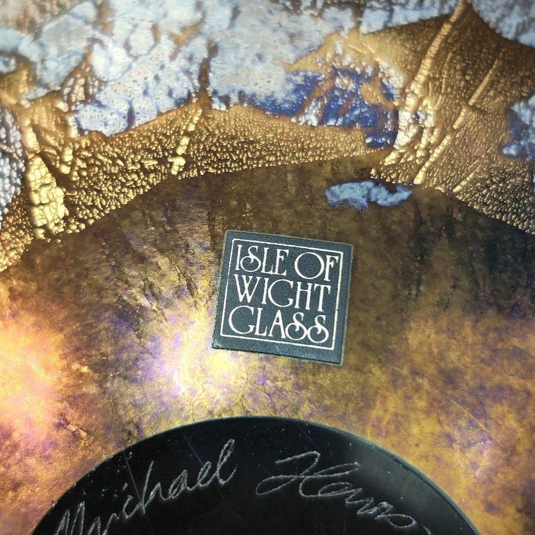 英国【MICHAEL HARRIS】ガラス 花瓶 フラワーベース