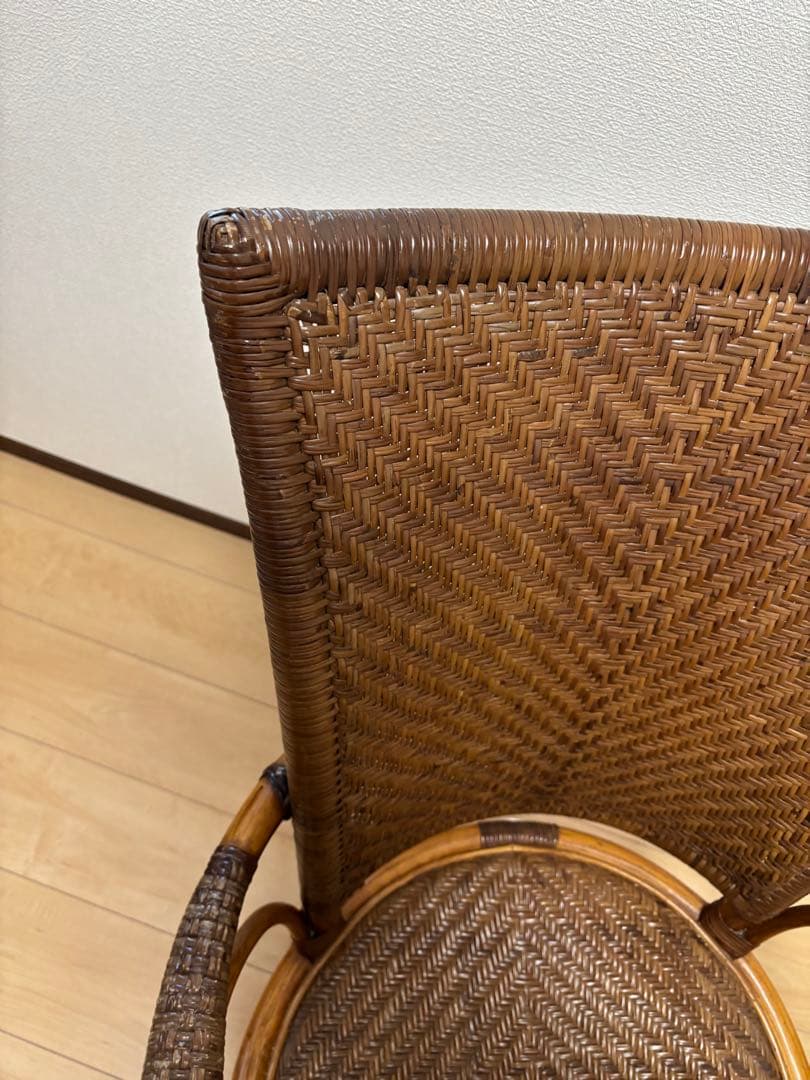 風間 KAZAMA アームチェア 回転椅子 籐家具 ラタン家具