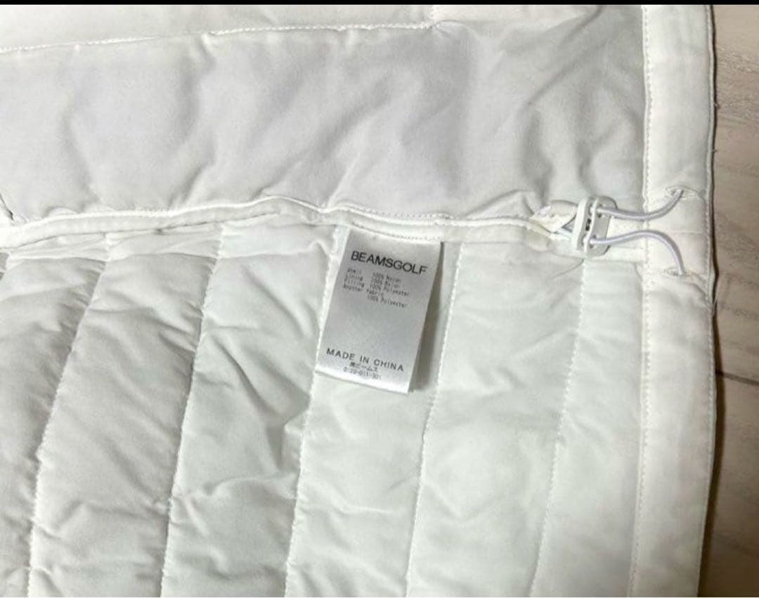 ビームスゴルフ　ホワイト中綿アウター　2way M