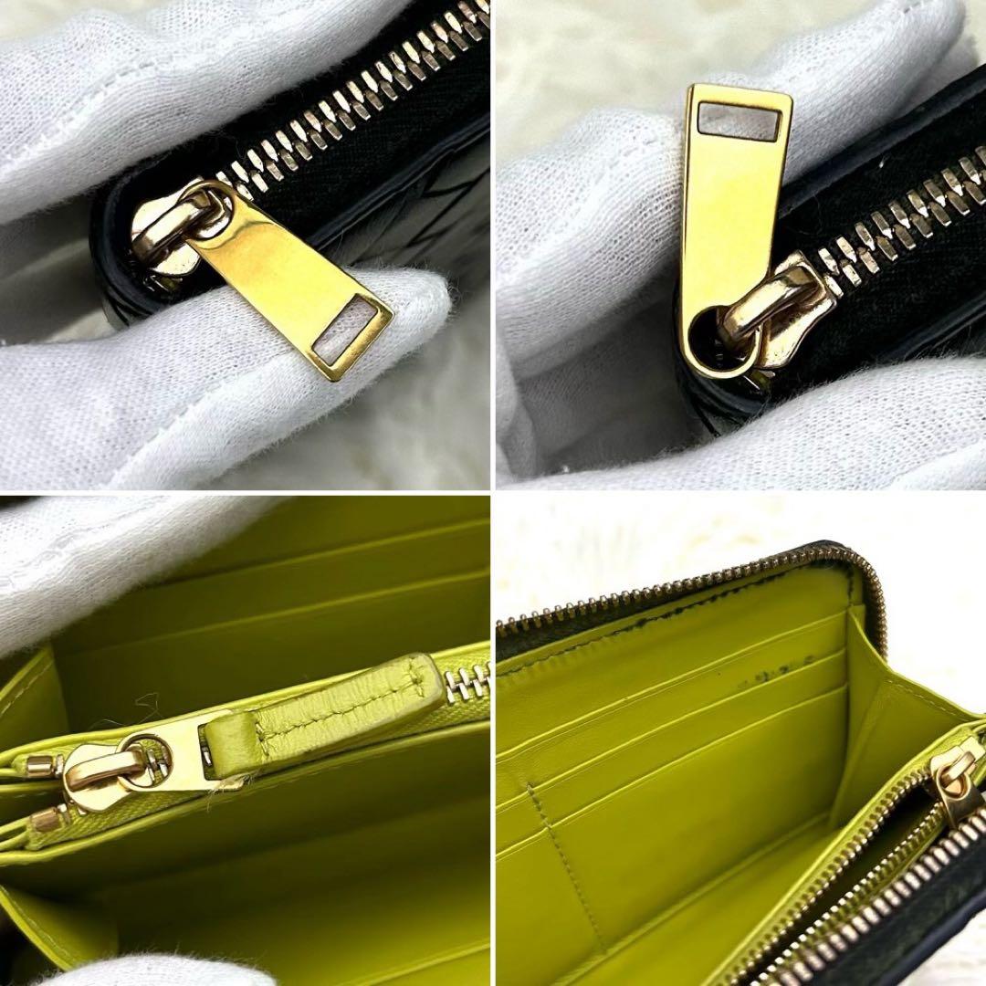 【美品】ICチップ内蔵 BOTTEGA VENETA イントレチャート長財布