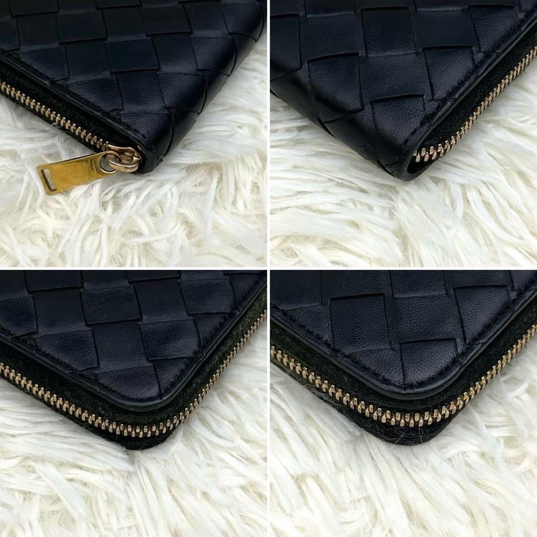 【美品】ICチップ内蔵 BOTTEGA VENETA イントレチャート長財布