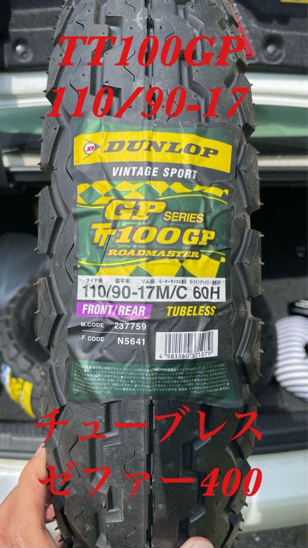 ダンロップ TT100GP 110/90-17