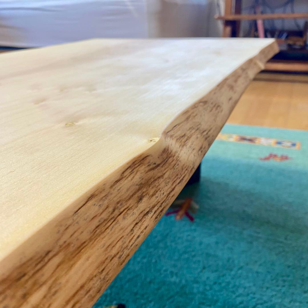天然木　イチョウ　銀杏　一枚板 テーブル　無垢　102