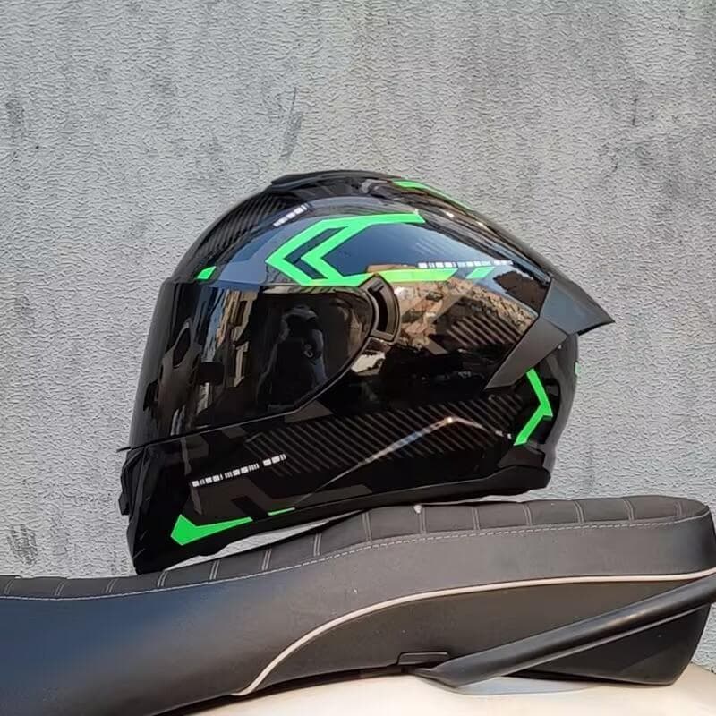 新品 ダブルレンズ フルフェイスヘルメット バイク HV-05 XL