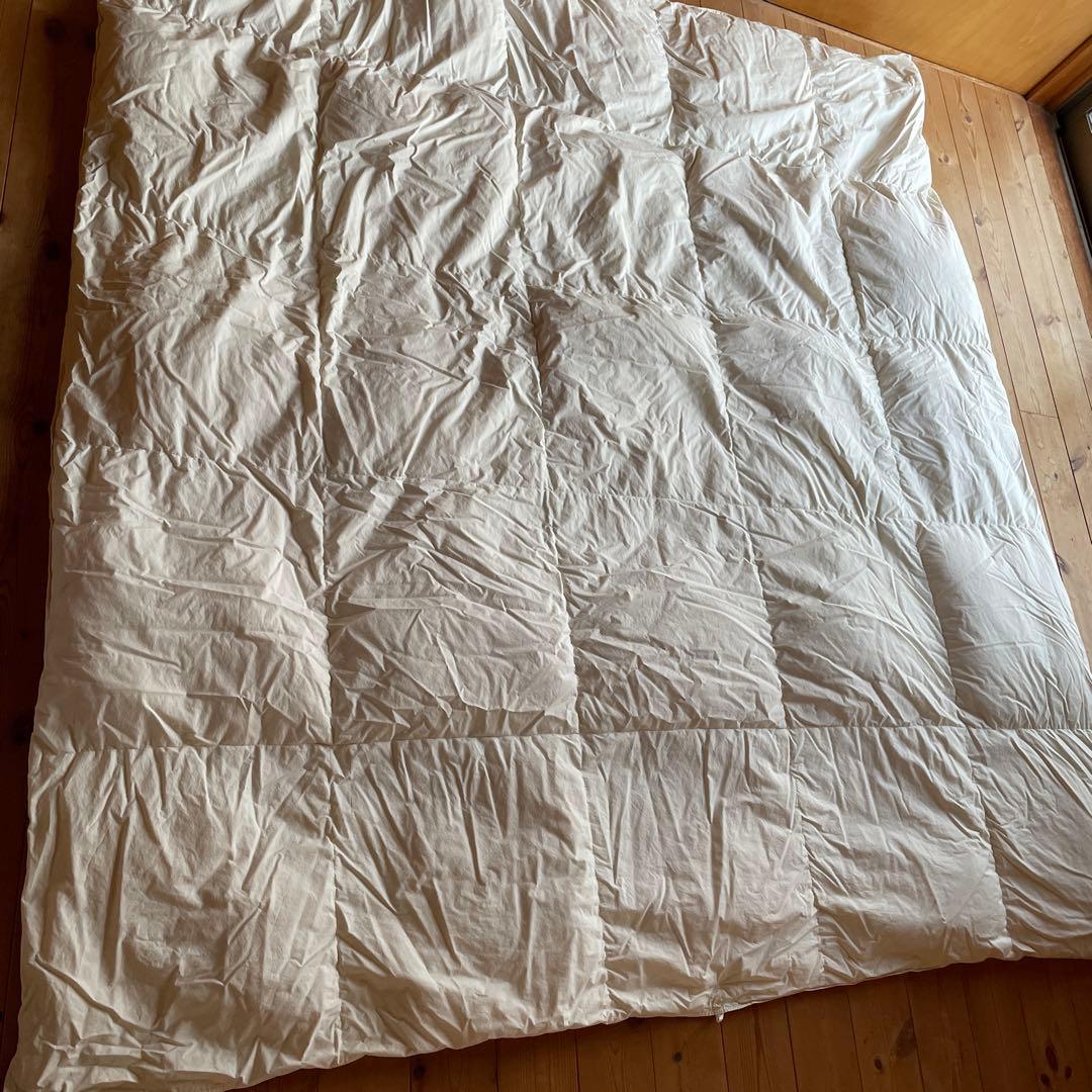 12/15迄限定お値下げ★ニトリ★羽毛布団★合い掛け★クイーン★無印良品カバー付