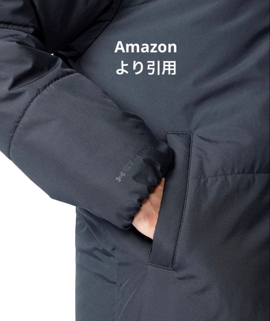 Under Armour フード付きロングコート M/M/M ネイビー