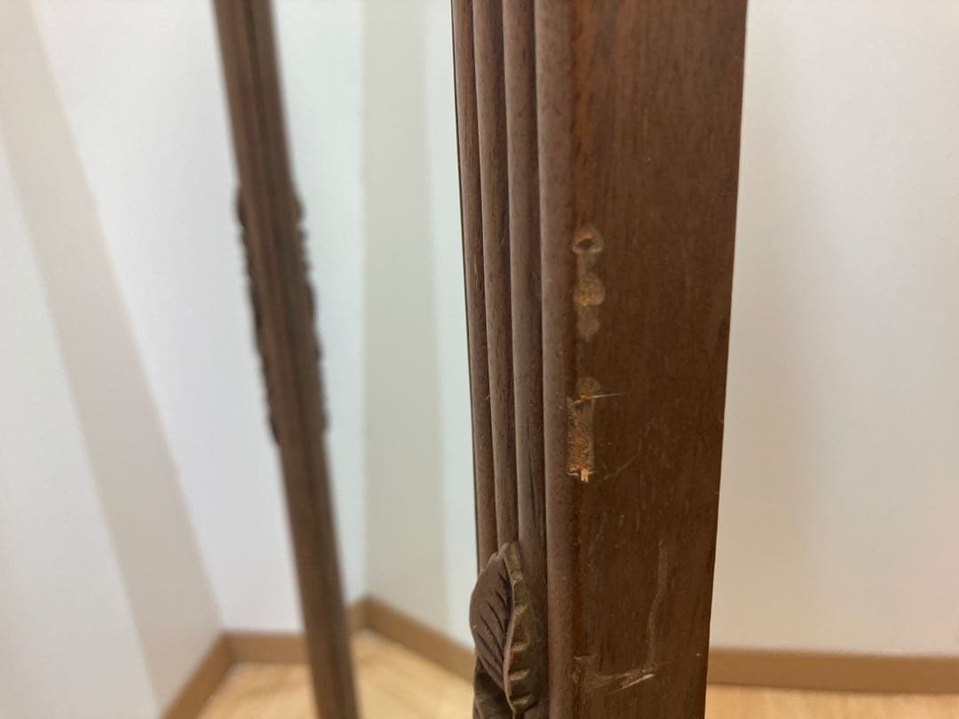 木製フレームスタンドミラー