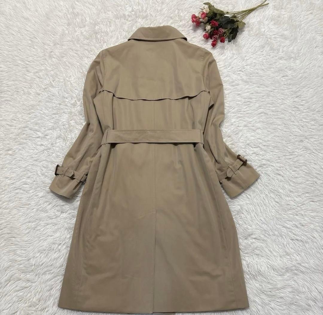 バーバリーロンドン トレンチコート ダブルブレスト ベージュ系 ベルト 44