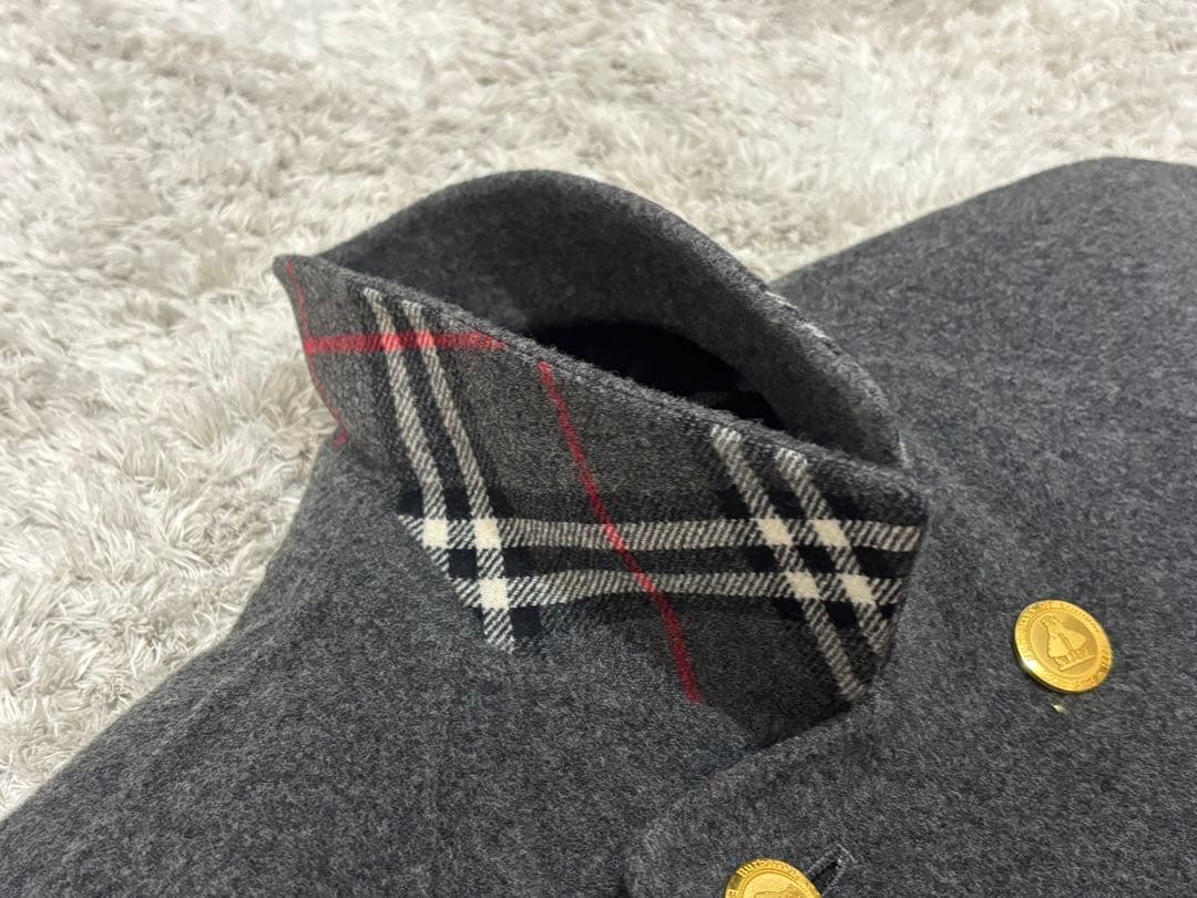 極美品✨バーバリーズ カシミヤ混 ダブルフェイス ロングコート 金ボタン