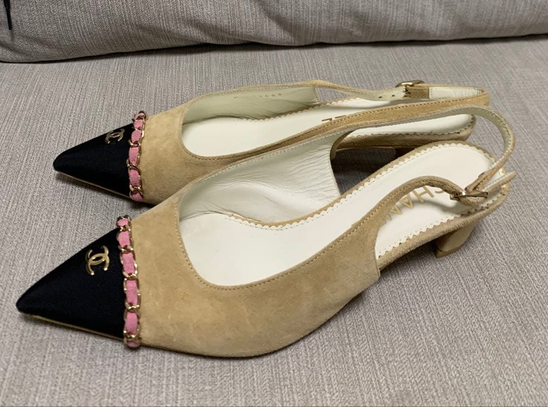 シャネル CHANEL パンプス スリングバック シューズ ココマーク