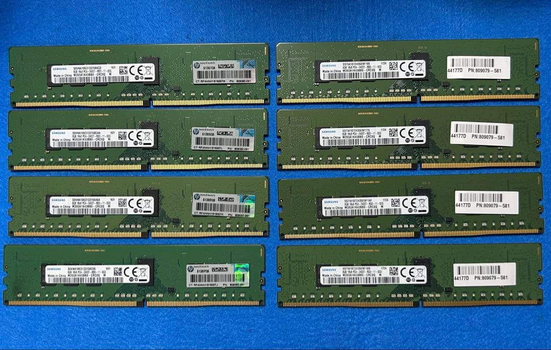 SAMSUNG サーバー用メモリDDR4 8GB x8枚