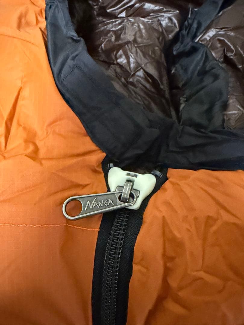 NANGA　シュラフ　クロスオレンジ限定生産800STD レギュラー