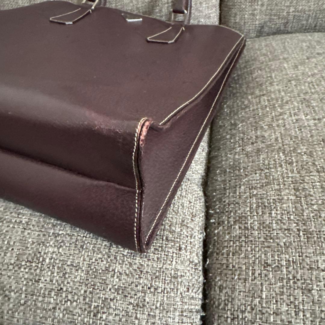 PRADA ブラウン レザートートバッグ