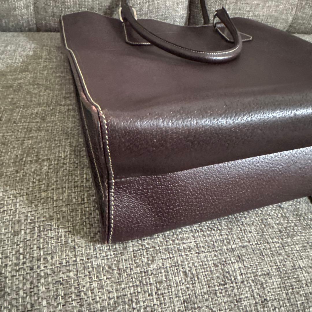 PRADA ブラウン レザートートバッグ