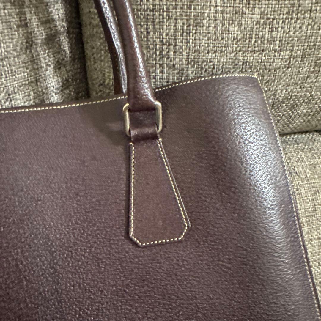 PRADA ブラウン レザートートバッグ