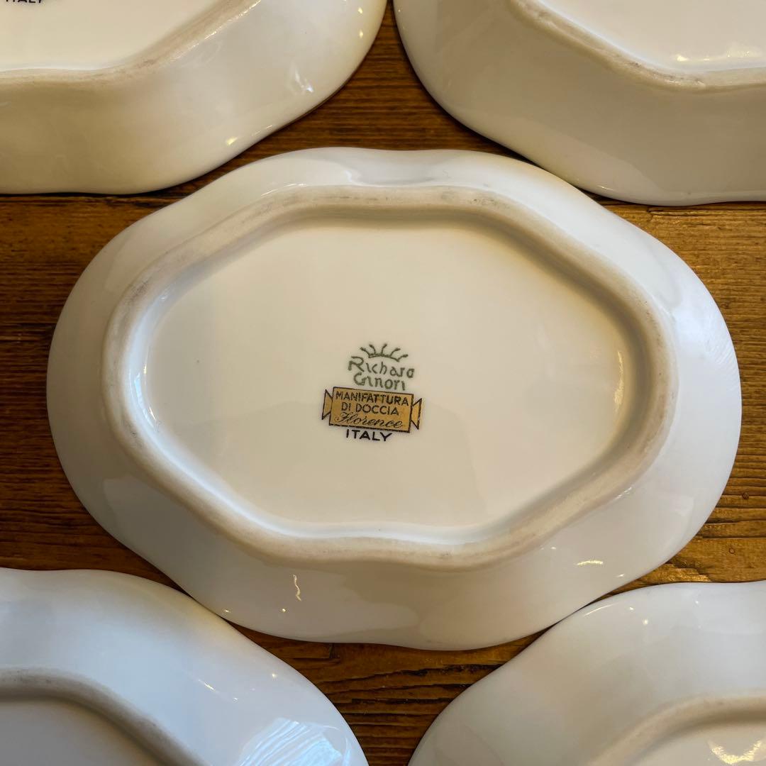 リチャードジノリRichard Ginori 小皿銘々皿5枚セットアンティーク