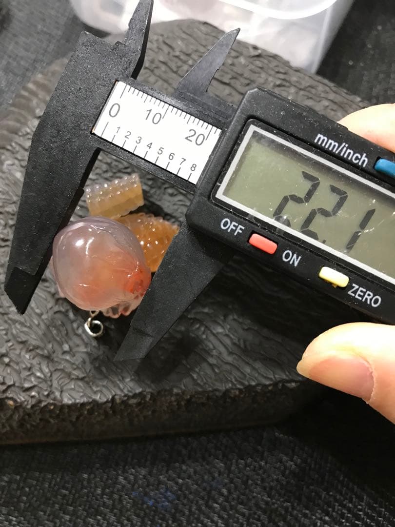 ゴビ石−1242 ゴビ瑪瑙　彫刻物セット　ハンドメイドパーツ