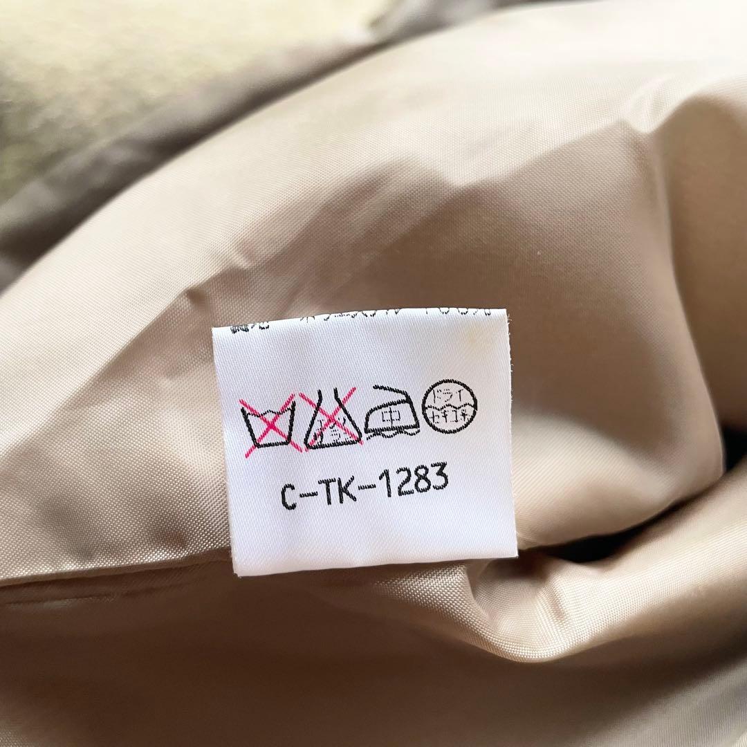 GIVENCHY 高級素材混紡 グレージュ ベルテッド ロングコート レディース