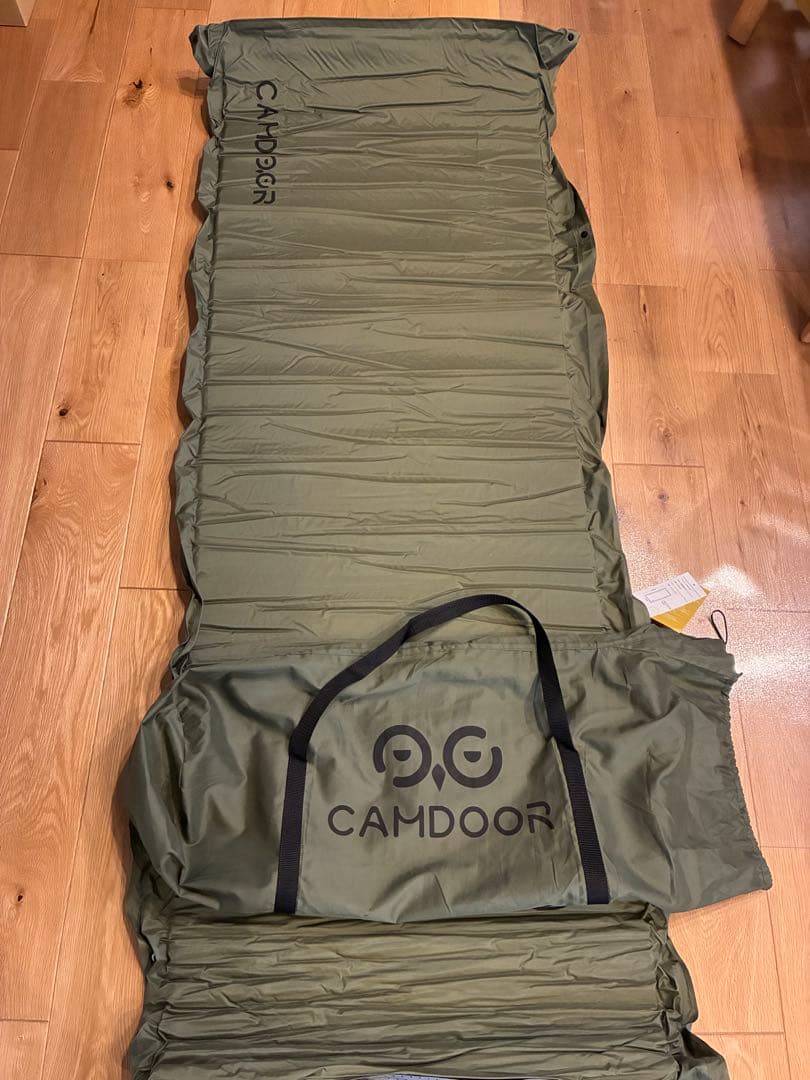 CAMDOOR キャンプ用エアマット オリーブ
