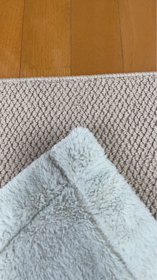 幅200×奥行140サンドベージュ ラグ