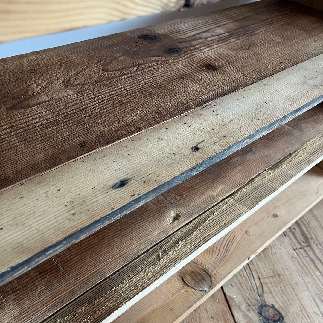 アンティーク オープンラック ローボード 本棚 食器棚 脚付き 無垢材 無塗装