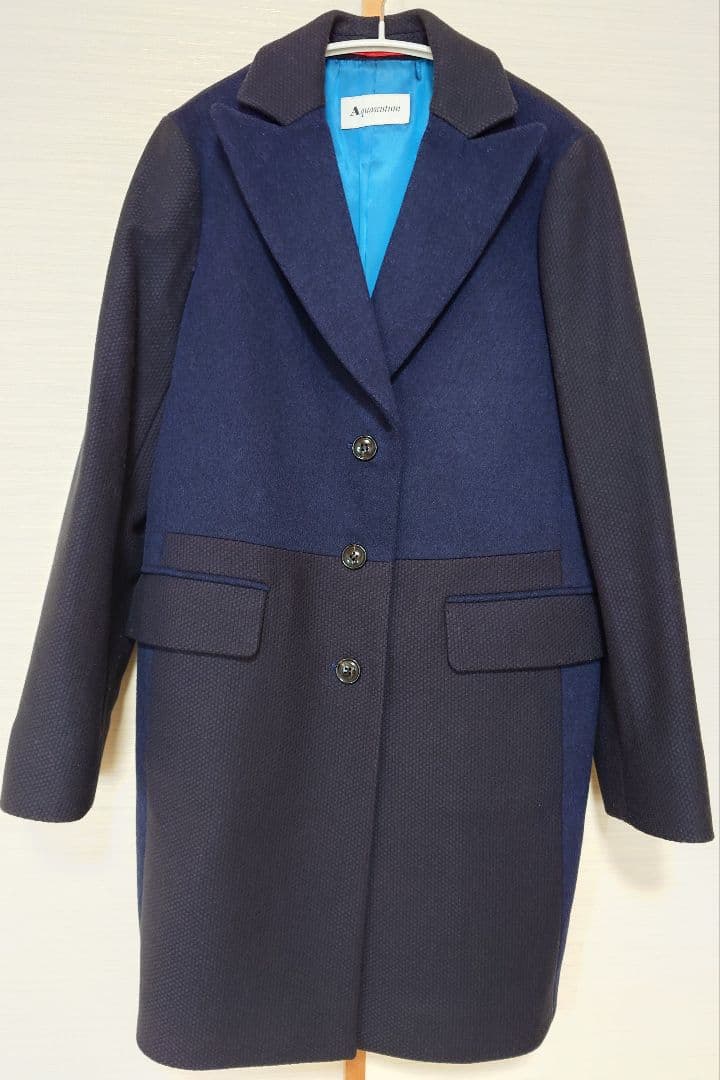 値下げ中　アクアスキュータム　ウールチェスターコート　サイズ6