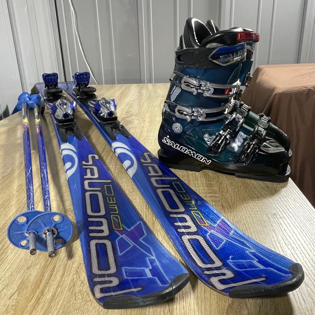 SALOMON（サロモン）162cm 25/25.5cm スキーセット