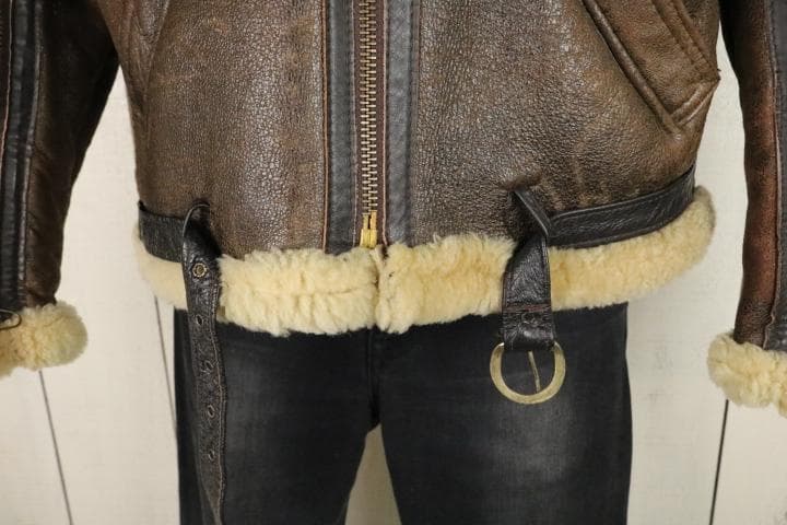 S*要様 【美品】☆Schott：RAFタイプ　シープスキン　フライトジャケット