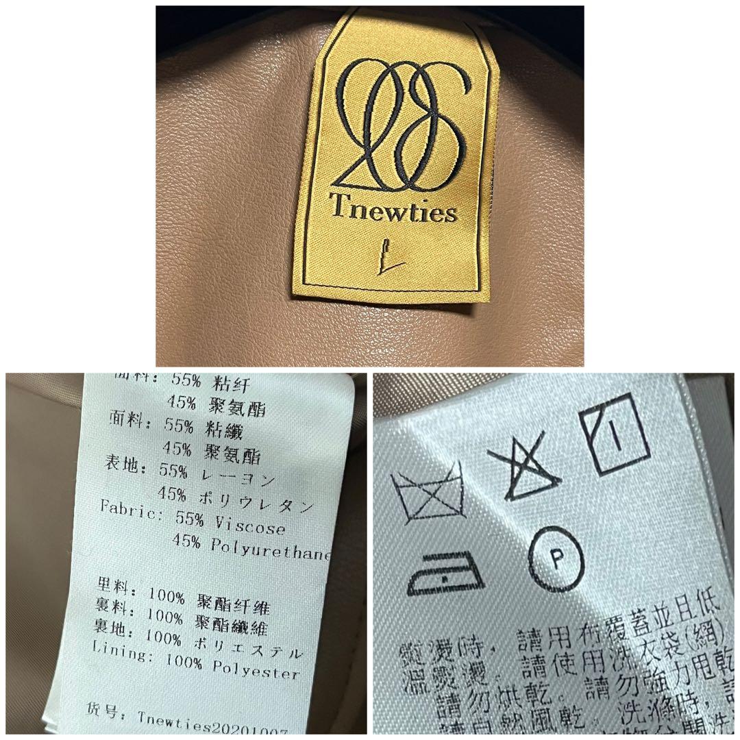 美品　Tnewties アニーのボディーガード コート　ブラウンベージュ　L