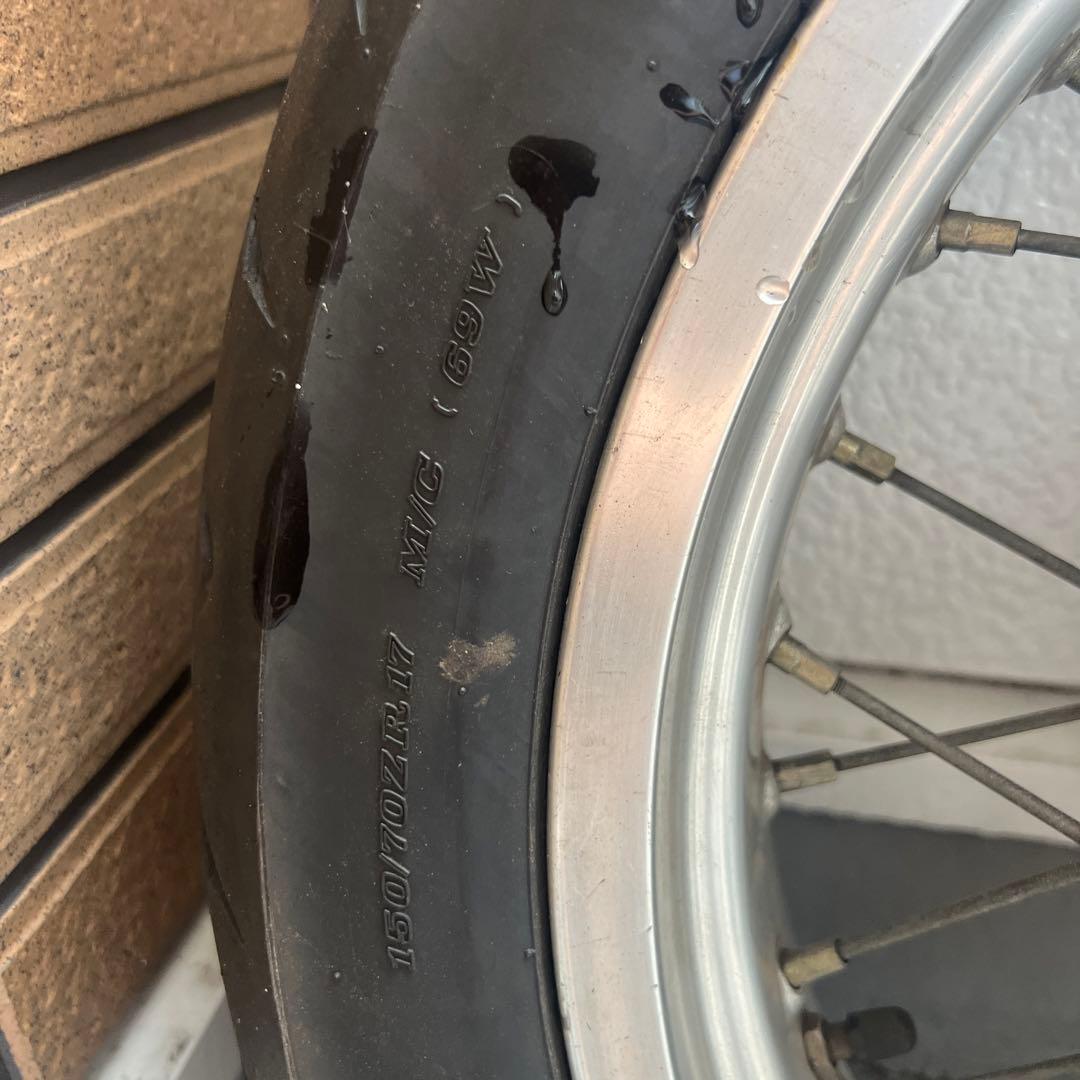 XR650R エクセルホイール 前後セット ブレーキキャリパーブラケット付き