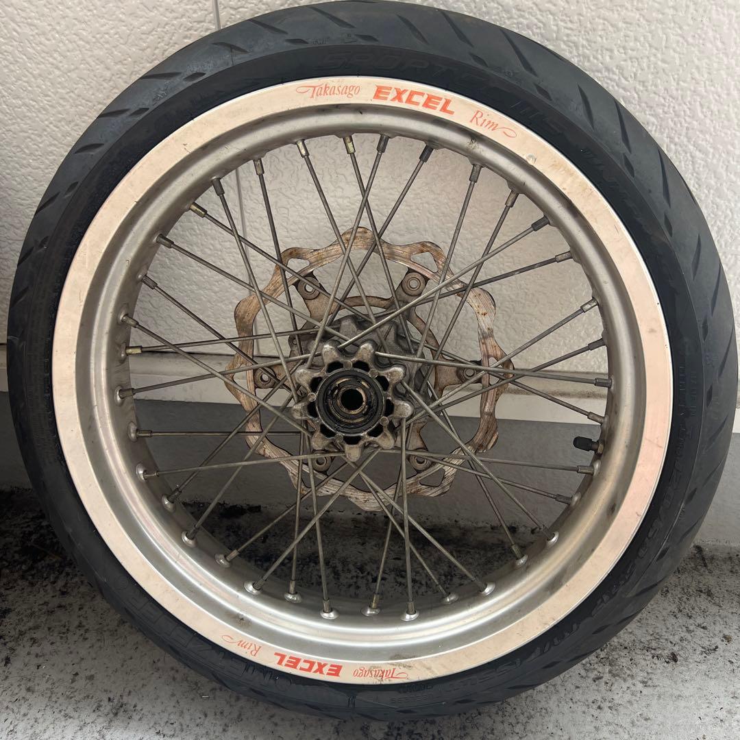 XR650R エクセルホイール 前後セット ブレーキキャリパーブラケット付き