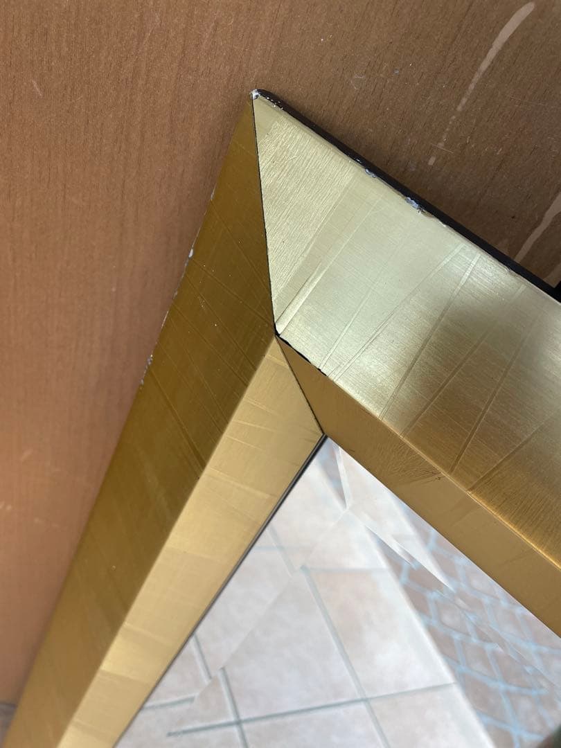 イタリア製 おしゃれ ミラー 壁掛け鏡 ウォールミラー　壁掛け　高級　ゴールド